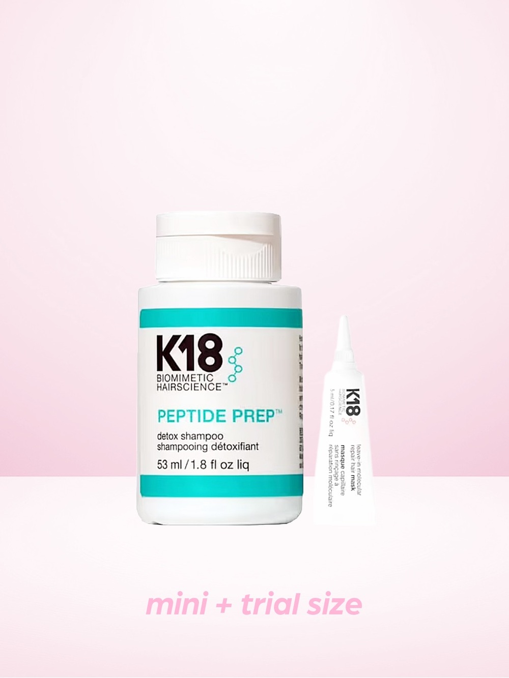 Peptide Prep Detox Shampoo & Mask - Mini & Travel Size